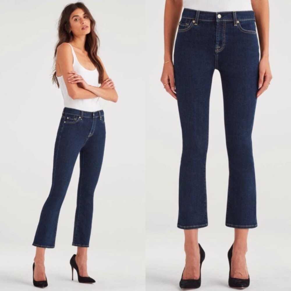 7 For All Mankind B(air) high waist slim kick